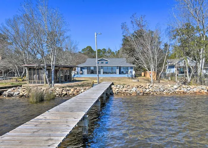 Updated Waterfront Escape W/ Dock & Fire Pit