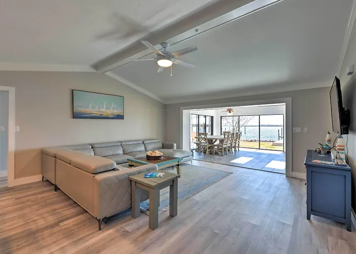 Updated Waterfront Escape W/ Dock & Fire Pit *